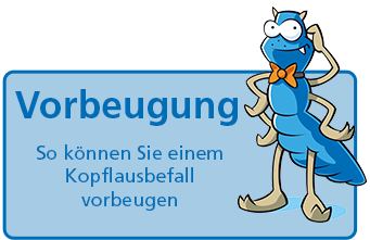 Button mit Comic-Laus: Vorbeugung