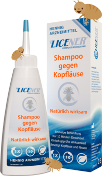 Verpackung von Licener mit Kopfläusen